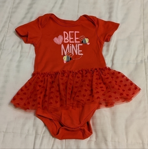 Way to celebrate Other - 𝅺bee Mine Valentine's day onesie with Tutu skirt